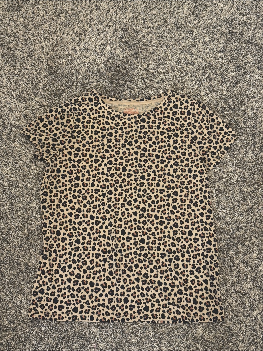 Cat & Jack Kids Leopard Print Tee - Beige & Black